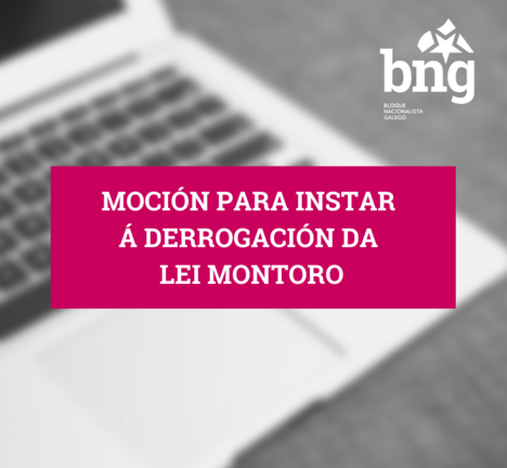O BNG presentar&aacute; unha moci&oacute;n para instar &aacute; derrogaci&oacute;n da "Lei Montoro".