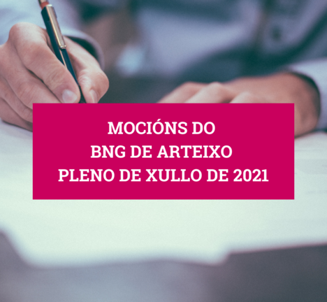 Moci&oacute;ns do BNG de Arteixo no pleno de xullo 2021